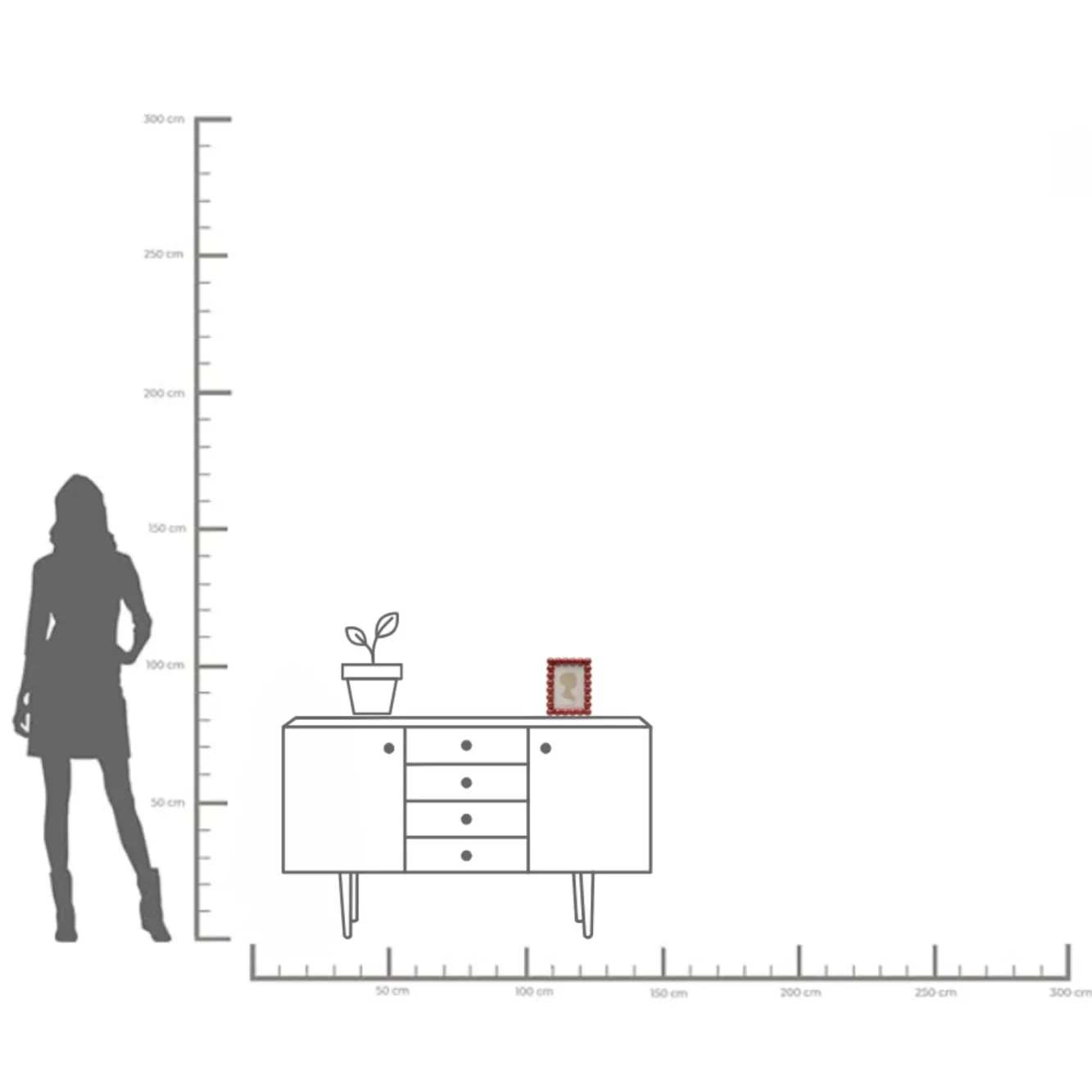 Fashion KARE Design Ramka na zdjęcia Balls czerwona 13x18cm - KARE