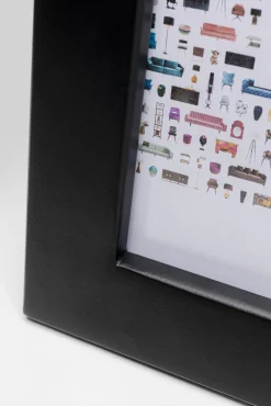 Sale KARE Design Ramka na zdjęcia czarna stalowa 24x29 cm dekoracja tygrys złoty - KARE