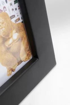 Sale KARE Design Ramka na zdjęcia czarna stalowa 24x29 cm dekoracja tygrys złoty - KARE