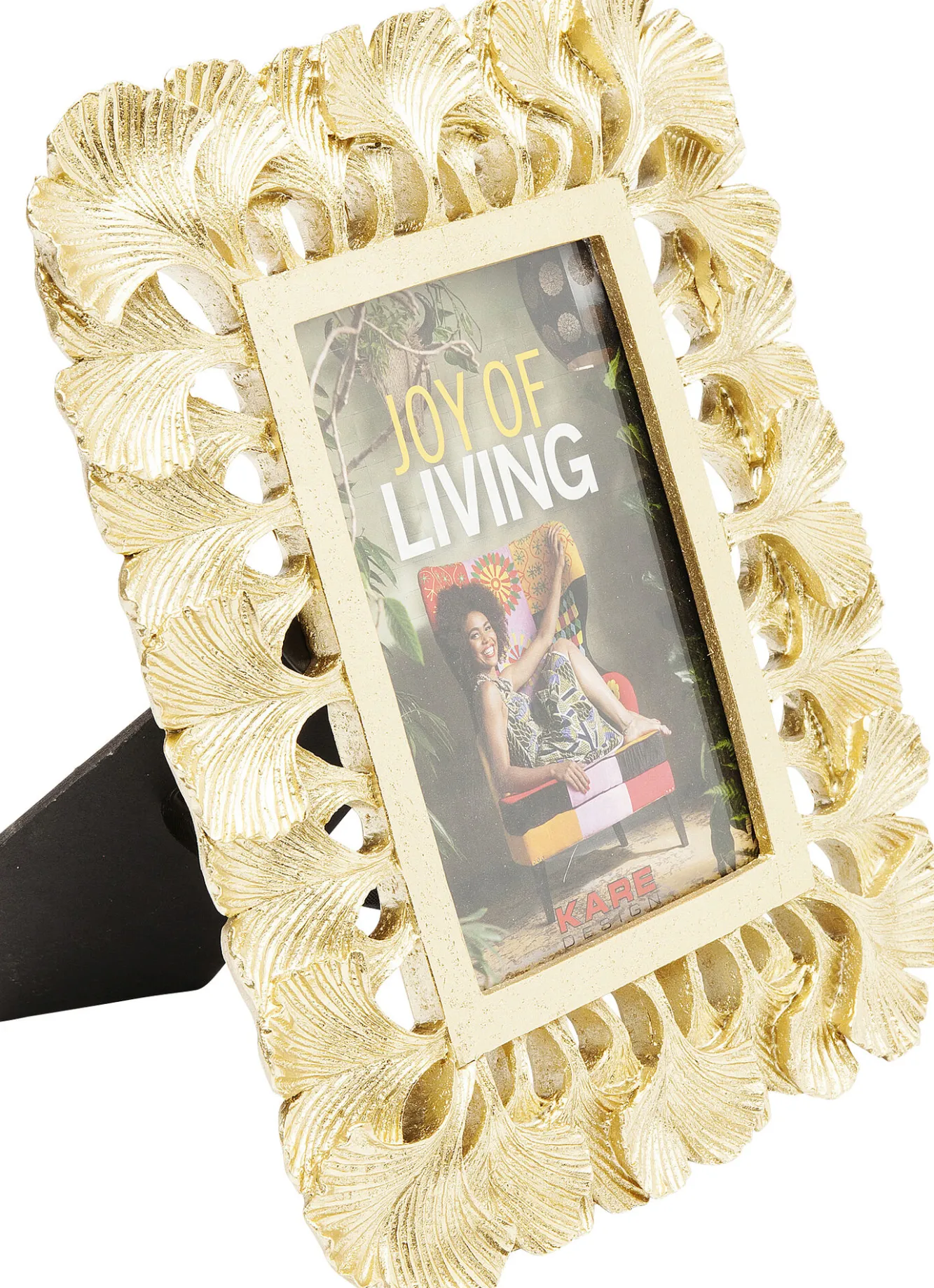 Fashion KARE Design Ramka na zdjęcia Gingko 21x26 cm złota - KARE