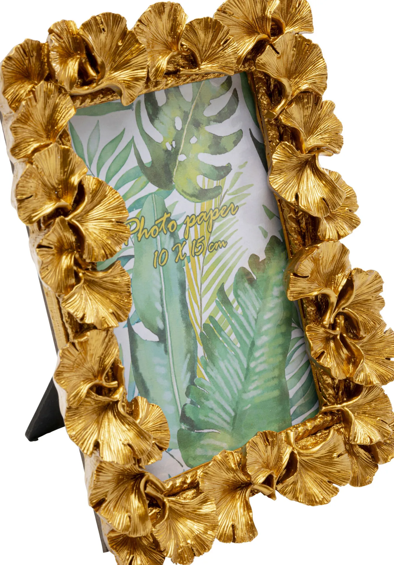 Outlet KARE Design Ramka na zdjęcia Ginkgo Leaf złota 17x20cm - KARE