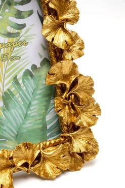 Outlet KARE Design Ramka na zdjęcia Ginkgo Leaf złota 17x20cm - KARE