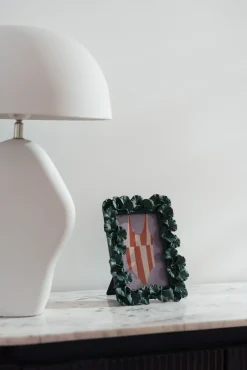 Outlet KARE Design Ramka na zdjęcia Ginkgo Leaf zielona 20x24cm - KARE