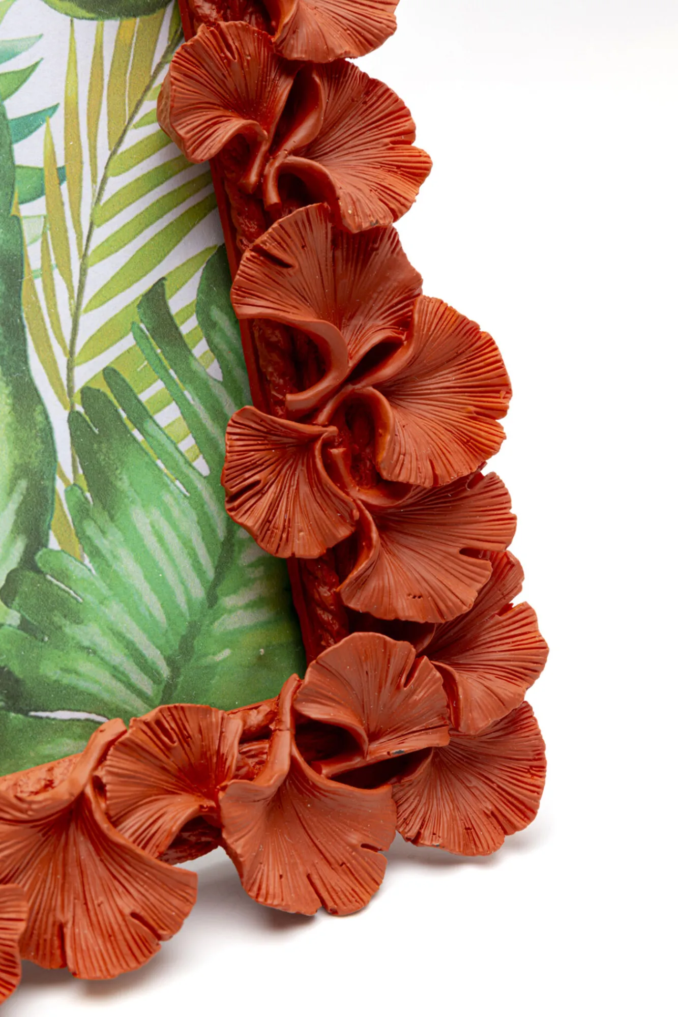 Outlet KARE Design Ramka na zdjęcia Ginkgo Leaf pomarańczowa 20x24cm - KARE