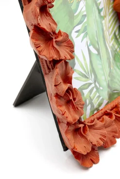 Outlet KARE Design Ramka na zdjęcia Ginkgo Leaf pomarańczowa 20x24cm - KARE