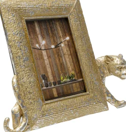 Outlet KARE Design Ramka na zdjęcia Leopard 28x25 cm złota - KARE
