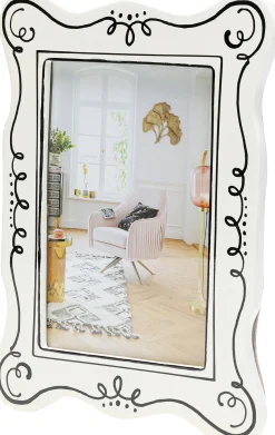 Discount KARE Design Ramka na zdjęcia 10x17 cm biała czarne wzory - KARE