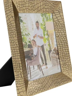 New KARE Design Ramka na zdjęcia złota wzór skóra krokodyla 22x27 cm - KARE