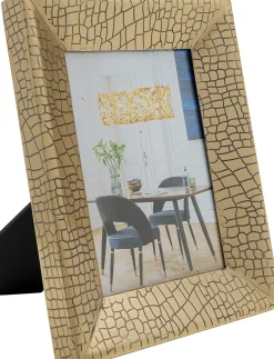 New KARE Design Ramka na zdjęcia złota wzór skóra krokodyla 20x25 cm - KARE