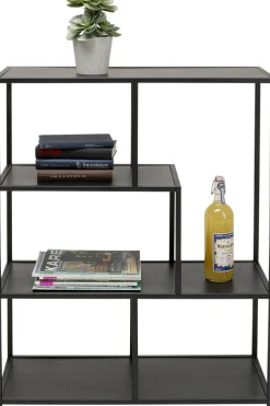 Outlet KARE Design Regał czarny otwarty MDF i stal 77x100 cm - KARE