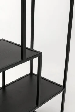 Outlet KARE Design Regał czarny otwarty MDF i stal 77x100 cm - KARE