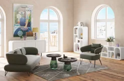 New KARE Design Regał do salonu biały skandynawski drewno i MDF 90x180 cm - KARE