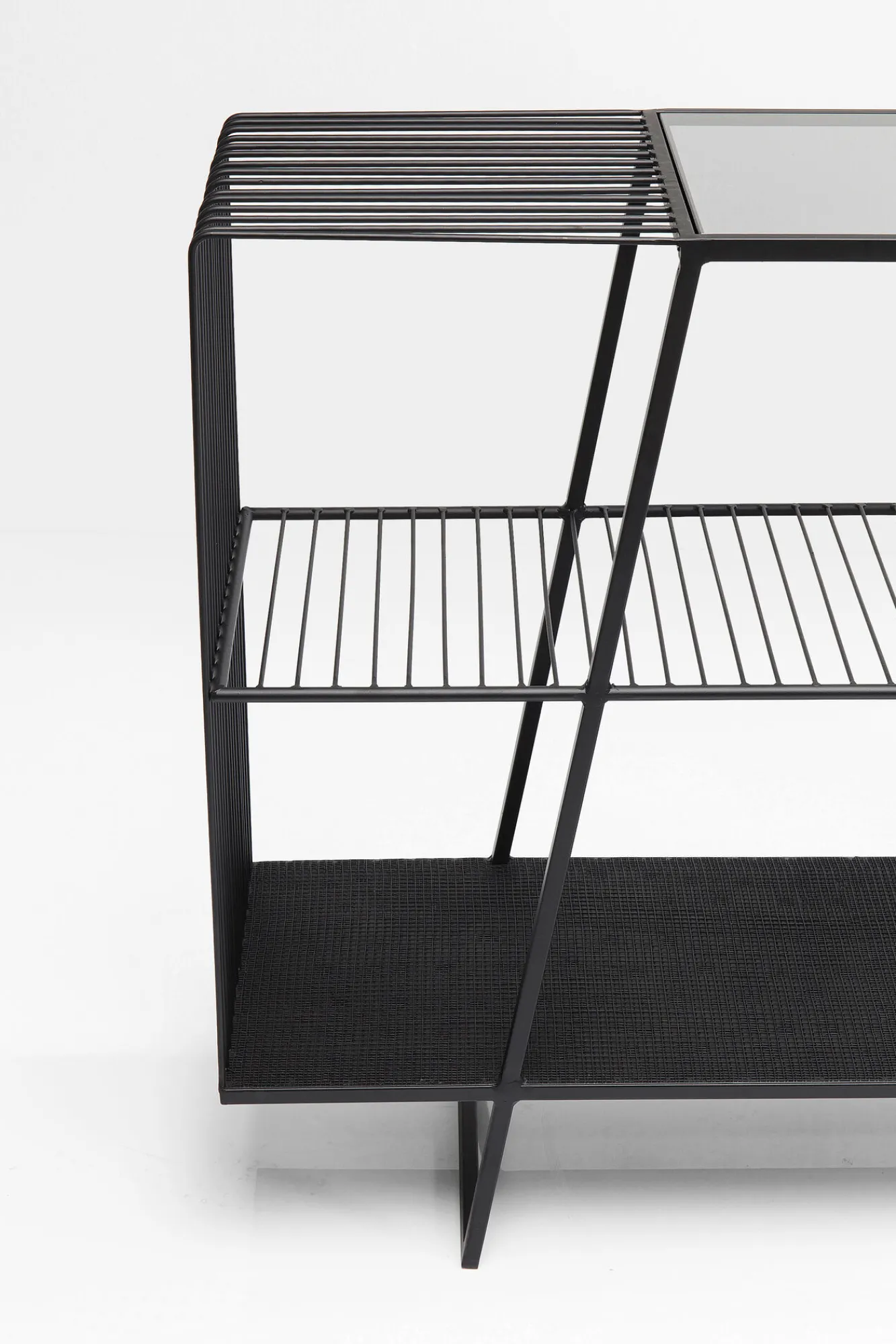 Outlet KARE Design Regał Mesh 120x78 cm czarny - KARE