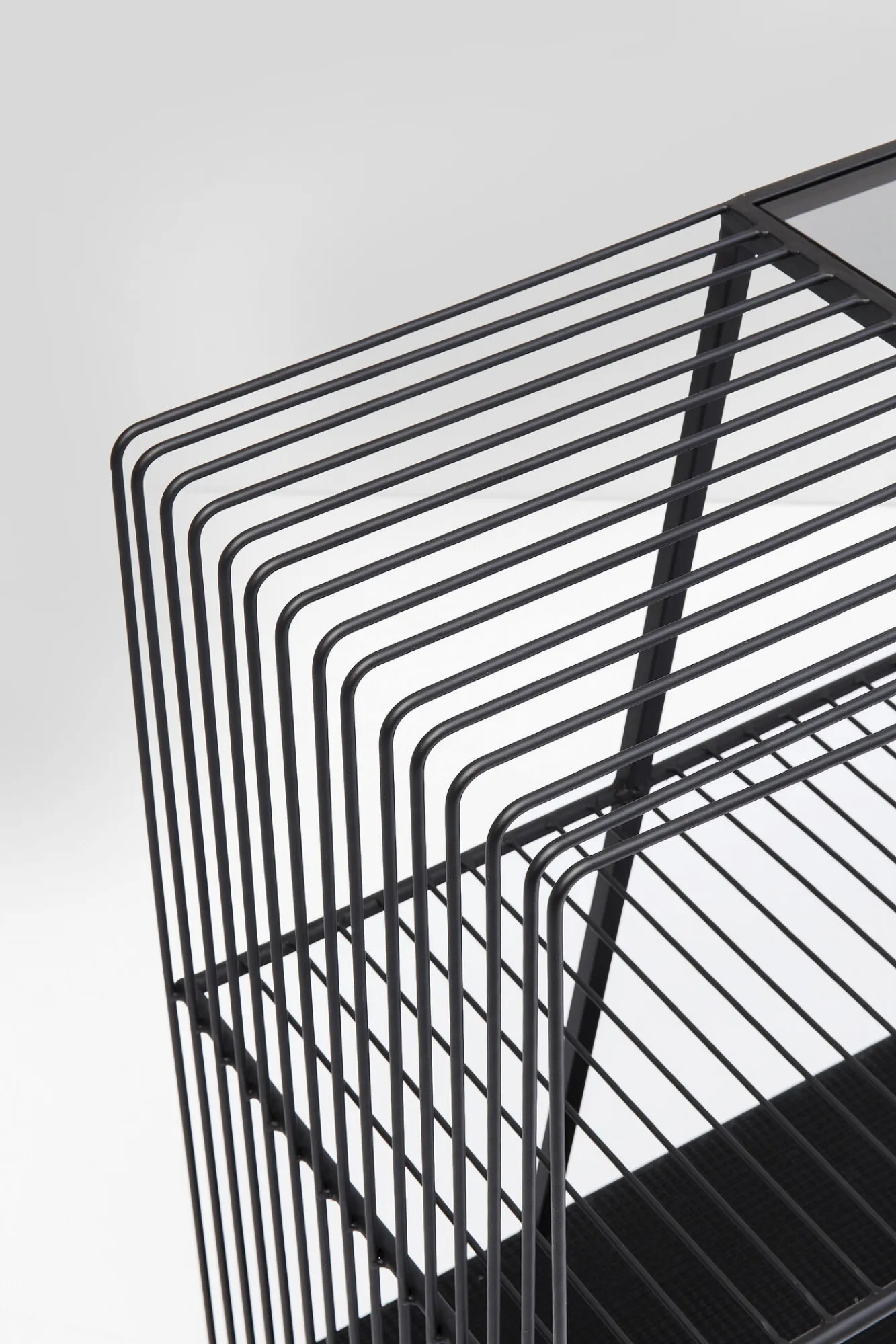 Outlet KARE Design Regał Mesh 120x78 cm czarny - KARE