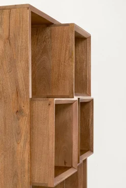 Discount KARE Design Regał na książki z drewna mango brązowy 103x192 cm - KARE