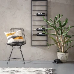 Discount KARE Design Regał na wino Bistro 42x120 cm czarny - KARE