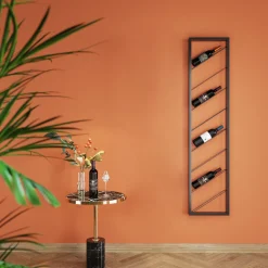 Hot KARE Design Regał na wino Bistro 36x160 cm czarny - KARE