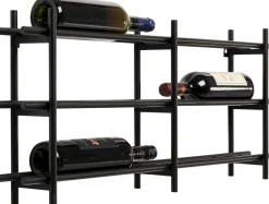 Fashion KARE Design Regał na wino Cape Town czarna 80x34cm - KARE