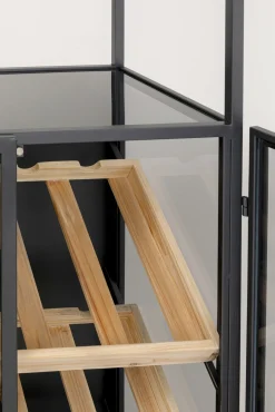 Fashion KARE Design Regał na wino Lisboa Bar Black 60x170cm - KARE