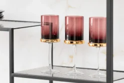 Clearance KARE Design Regał stojący loft czarny ze szklanymi półkami 115x195 cm - KARE