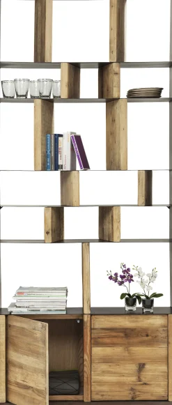 Clearance KARE Design Regał Storm 100x234 cm drewniano-metaliczny - KARE