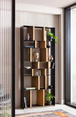 Outlet KARE Design Regał Storm 100x234 cm metaliczny - KARE