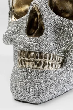 Online KARE Design Skarbonka glamour czaszka srebrna 23x17 cm - KARE