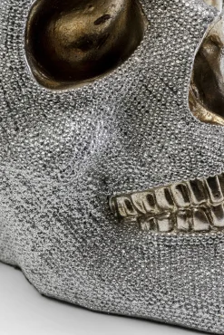 Online KARE Design Skarbonka glamour czaszka srebrna 23x17 cm - KARE