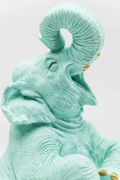 Outlet KARE Design Skarbonka Happy Elephant 24x39 cm jasnoniebieska - KARE