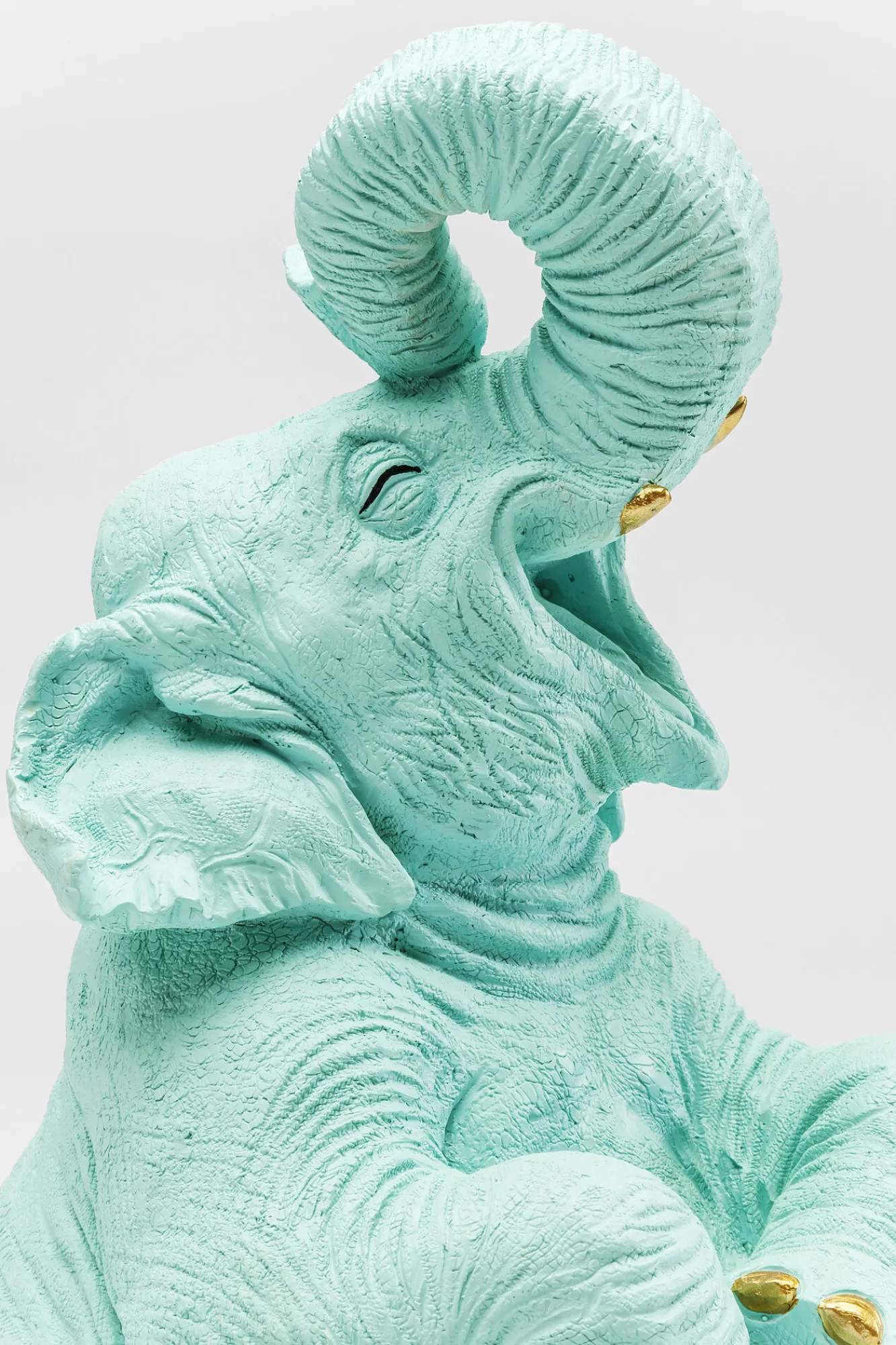 Outlet KARE Design Skarbonka Happy Elephant 24x39 cm jasnoniebieska - KARE