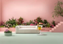 Online KARE Design Sofa Cubetto Cord 3 os. 220 cm kremowa - KARE