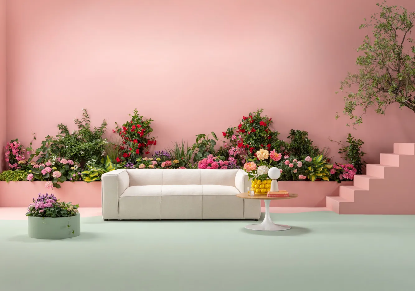 Online KARE Design Sofa Cubetto Cord 3 os. 220 cm kremowa - KARE