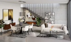 Online KARE Design Sofa Cubetto Cord 3 os. 220 cm kremowa - KARE