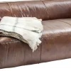 Sale KARE Design Sofa Cubetto 220x67 cm brązowa skóra naturalna - KARE