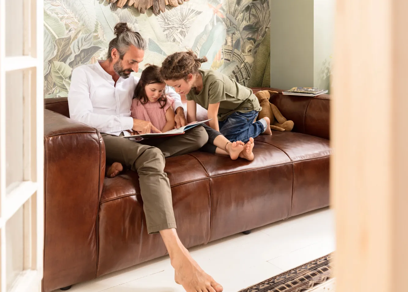 Sale KARE Design Sofa Cubetto 220x67 cm brązowa skóra naturalna - KARE