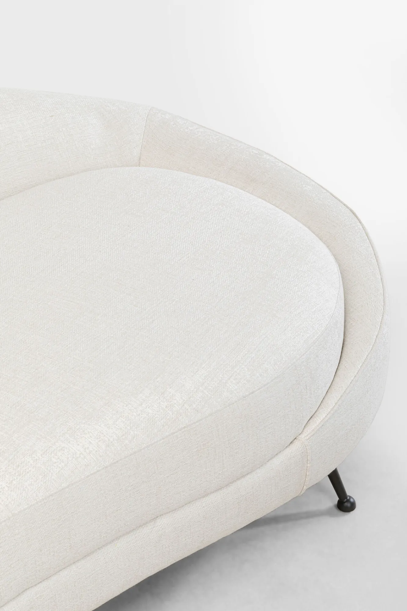 Best KARE Design Sofa duża do salonu offwhite nogi czarne stalowe 270 cm - KARE