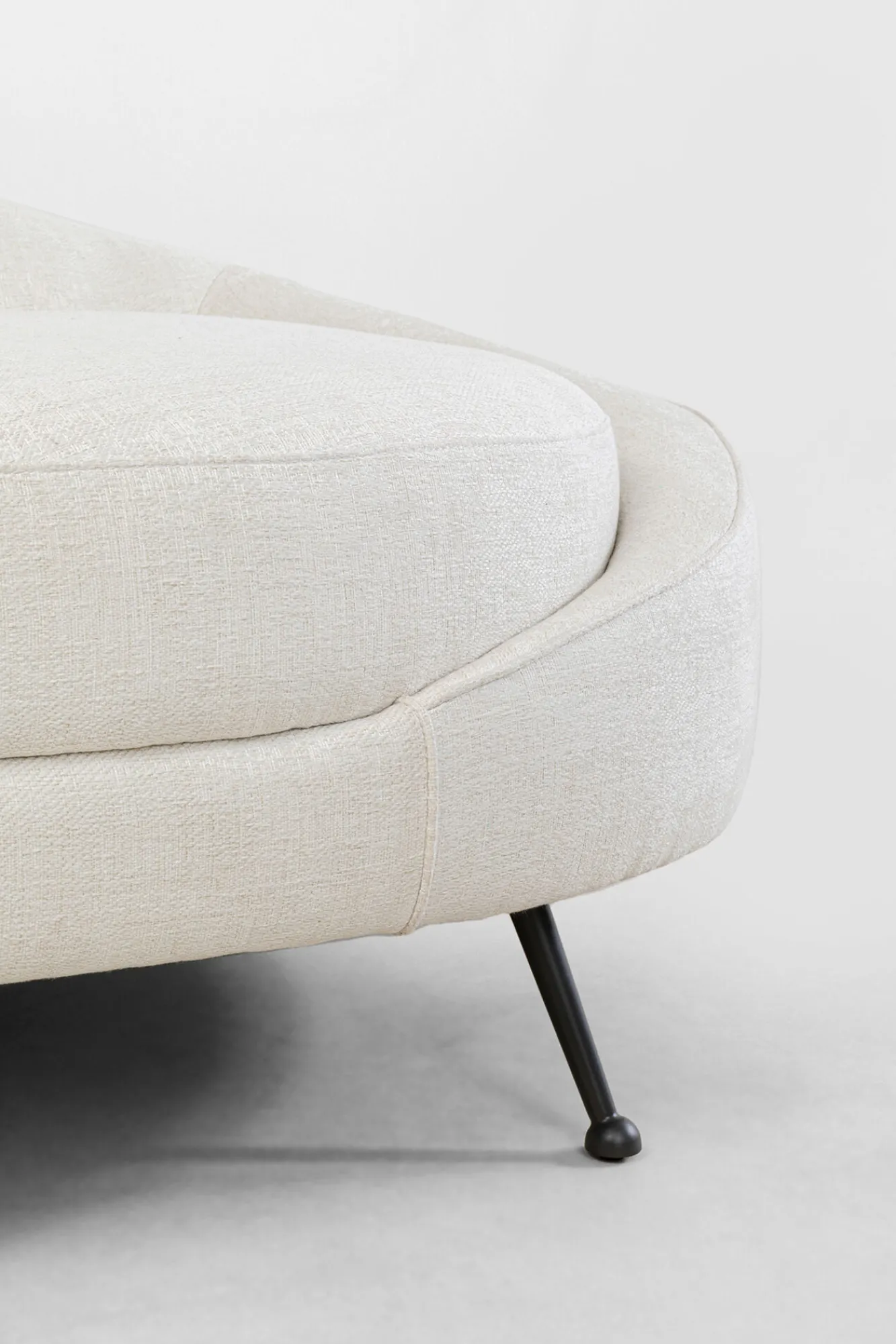 Best KARE Design Sofa duża do salonu offwhite nogi czarne stalowe 270 cm - KARE