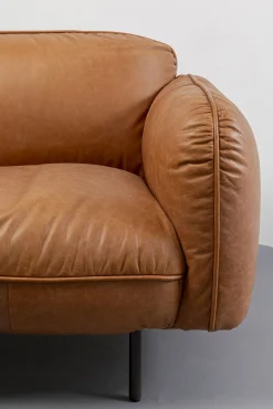 Online KARE Design Sofa ekskluzywna 2-osobowa skórzana jasnobrązowa 228 cm - KARE