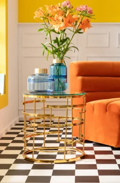 Fashion KARE Design Sofa Element Wave 83x109 cm pomarańczowa - KARE