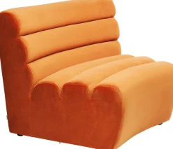 Fashion KARE Design Sofa Element Wave 83x109 cm pomarańczowa - KARE