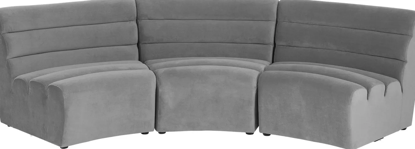 Outlet KARE Design Sofa Element Wave 84x91 cm szara - KARE