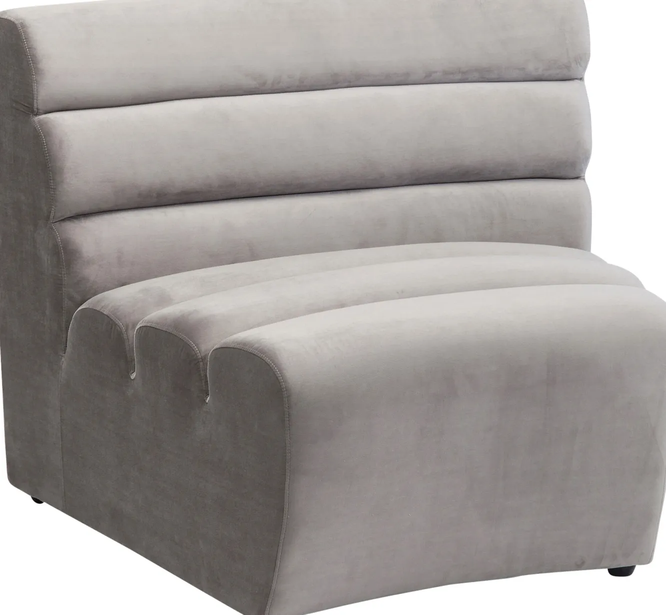Outlet KARE Design Sofa Element Wave 84x91 cm szara - KARE