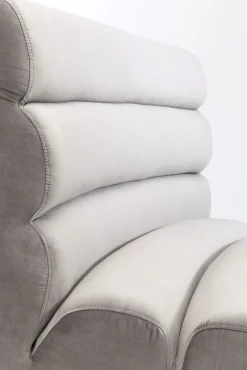 Outlet KARE Design Sofa Element Wave 84x91 cm szara - KARE