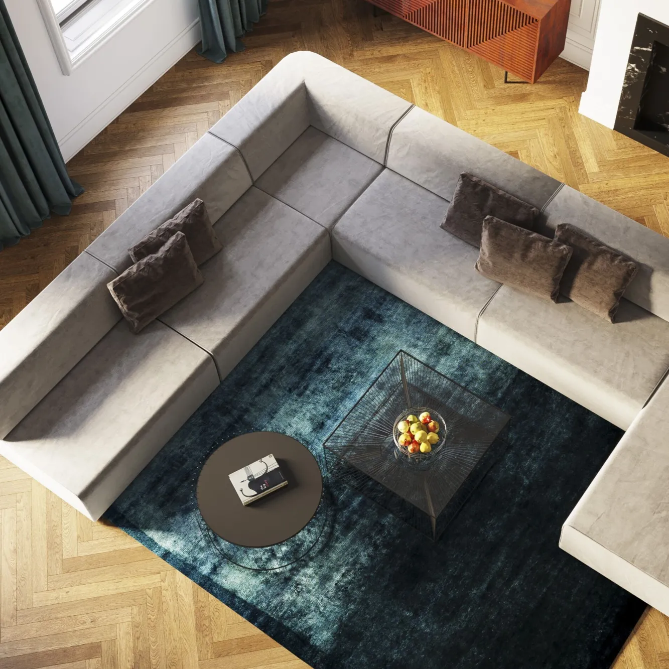 Discount KARE Design Sofa Infinity Elements 120x70 cm szara - KARE