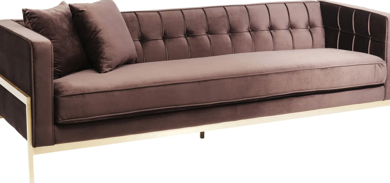 Discount KARE Design Sofa Loft 226x70 cm brązowa - KARE