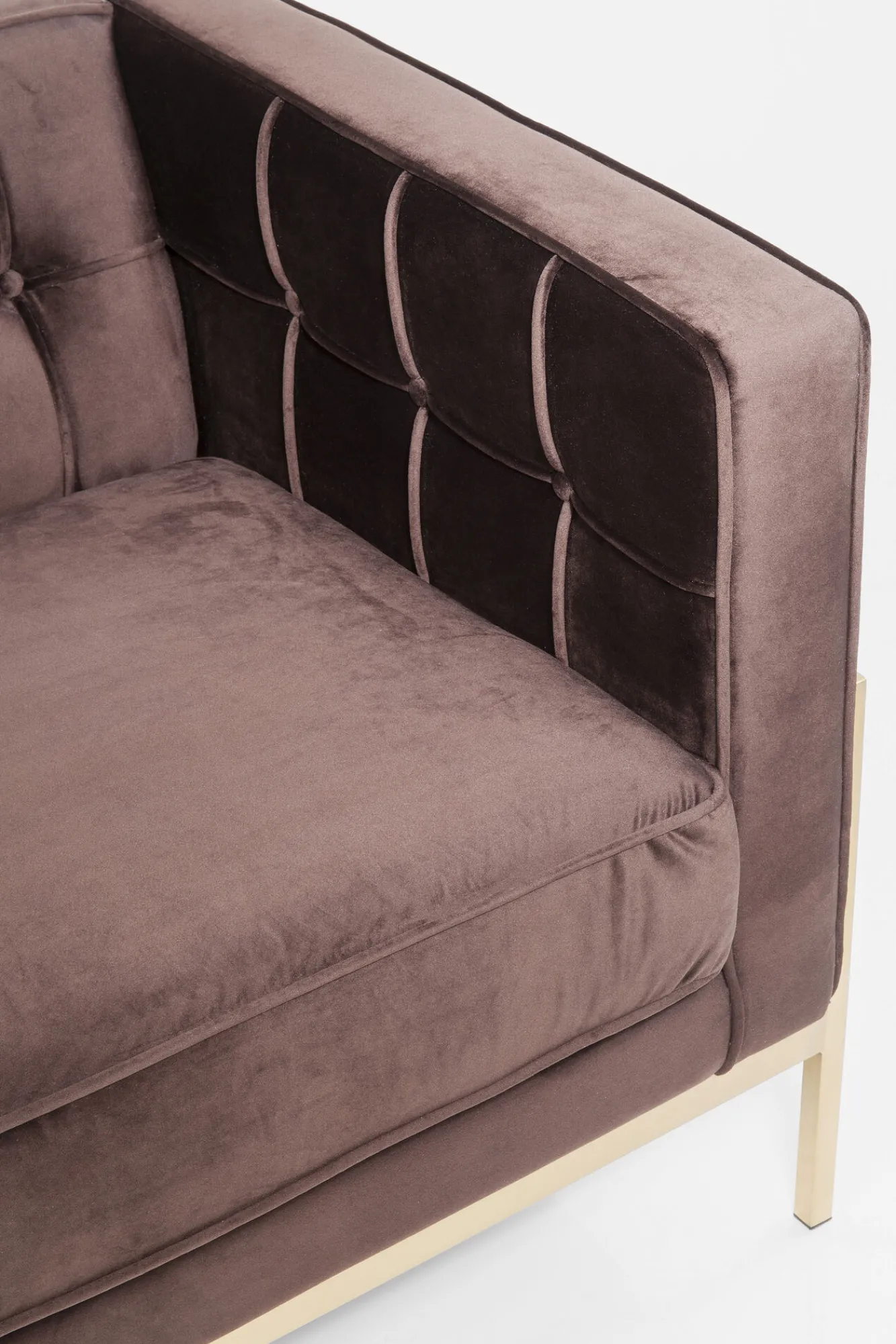 Discount KARE Design Sofa Loft 226x70 cm brązowa - KARE