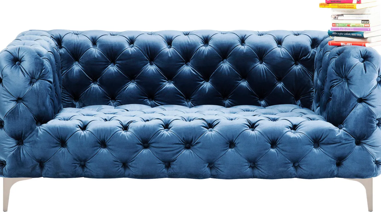 Best KARE Design Sofa Look Royal 180x77 cm niebieska - KARE