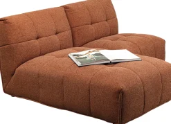 Clearance KARE Design Sofa modułowa 1 element pikowana brązowa 89 cm - KARE
