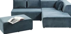 Online KARE Design Sofa modułowa Infinity Velvet Ocean 306x182 cm niebieska prawa - KARE