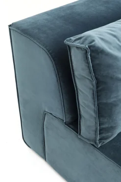 Online KARE Design Sofa modułowa Infinity Velvet Ocean 306x182 cm niebieska prawa - KARE